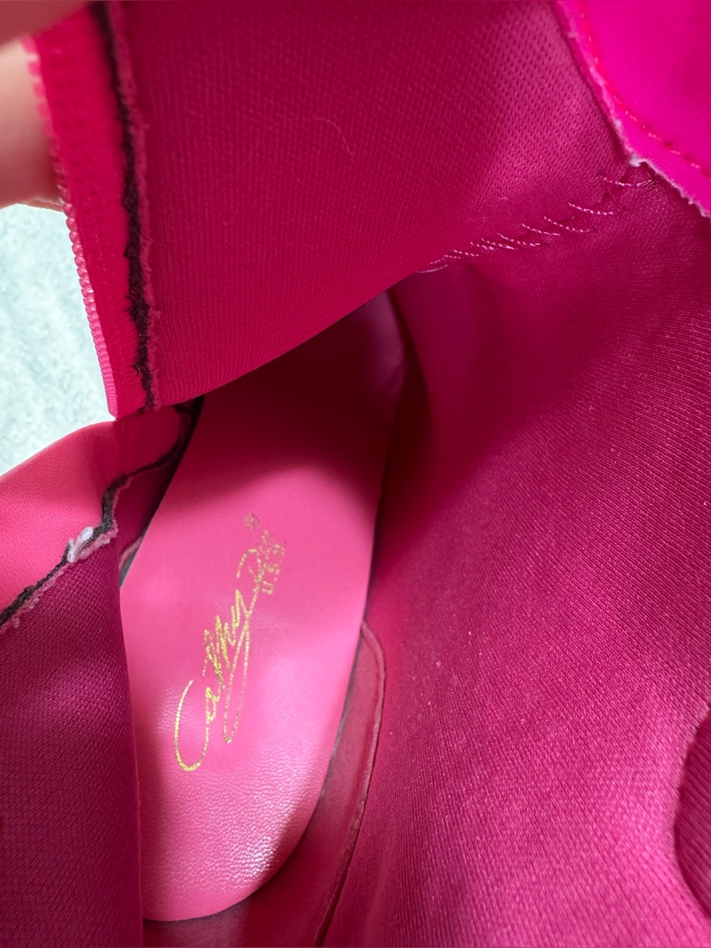 Cathy Din Dolly Neon Hot Pink Rhinestone Cowgirl Glam Ankle Booties Size 7 - Picture 15 of 16